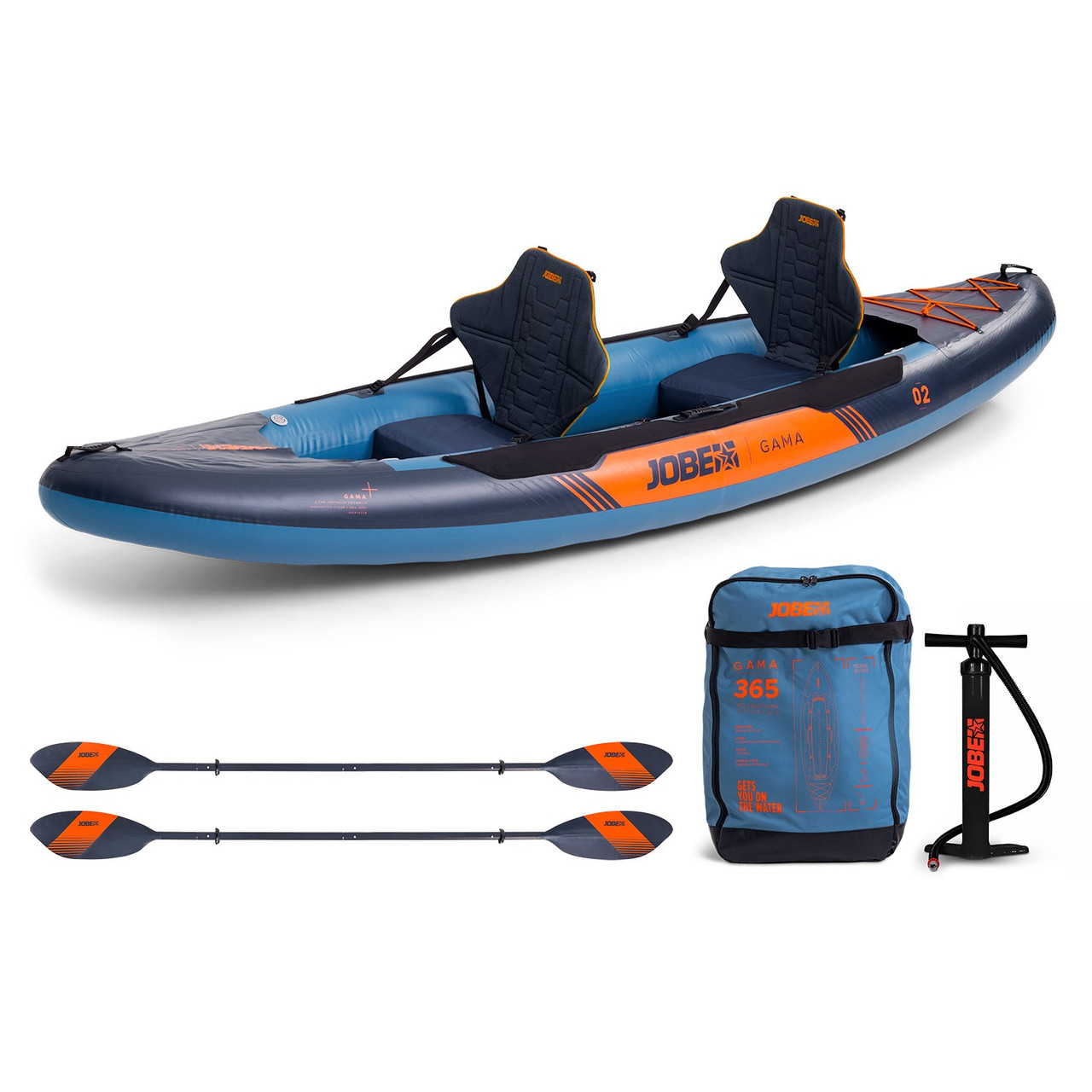 Каяк JOBE Gama Inflatable Kayak 11'11" - двомісний надувний каяк, фото 1
