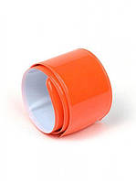 Светоотражающий браслет фликер самозакрывающийся Оранжевый
