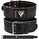 Пояс для пауерліфтингу RDX RD1 шкіряний Black L, фото 2