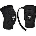 Наколінники спортивні RDX Hosiery Knee Foam K5 Black/White L (пара), фото 4