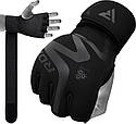 Рукавиці неопренові RDX T15 Noir Inner Matte Black L, фото 3