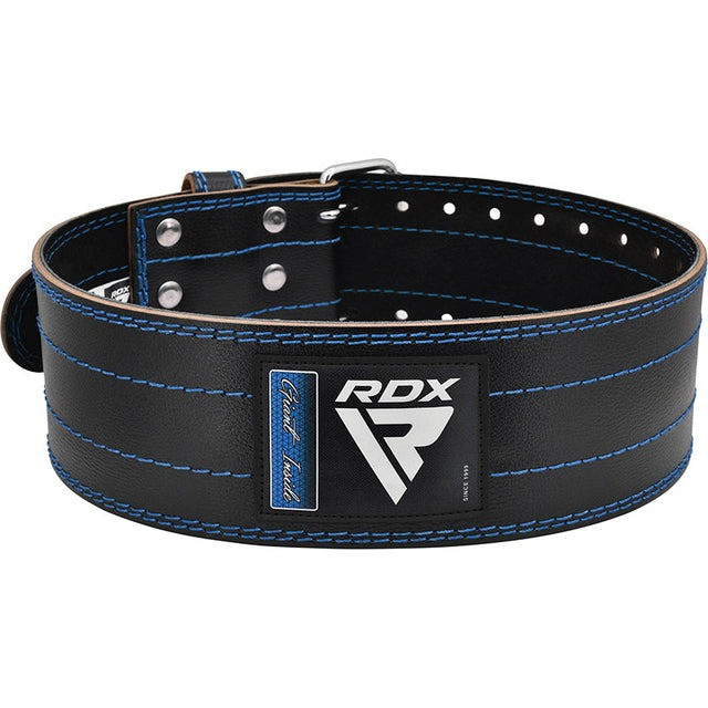 Пояс для пауерліфтингу RDX RD1 шкіряний Blue L, фото 1