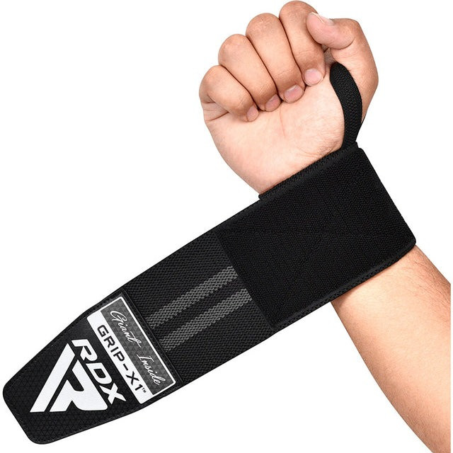 Бинти для зап'ясть (кистьові бинти) RDX WR11 GYM Wrist Wrap Black/Grey, фото 1