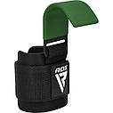 Гаки для тяги на зап'ястя RDX W5 Gym Hook Strap Army Green Plus, фото 4
