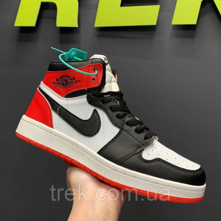 Кросівки екошкіра біл-черв /22757/-40р, фото 1