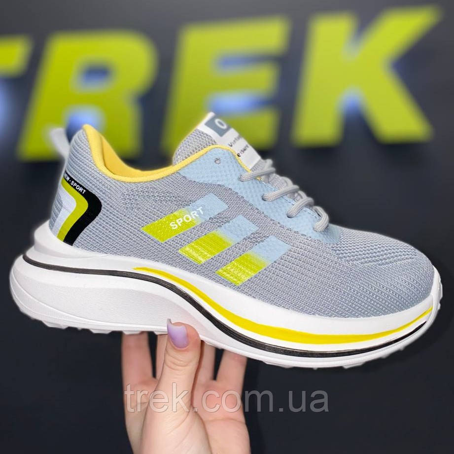 Кросівки текстильні сірі /23574/ 39р, фото 1