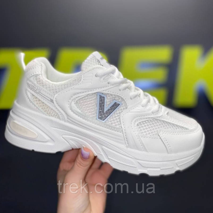 Кросівки текстильні білі /23595/ 40р, фото 1