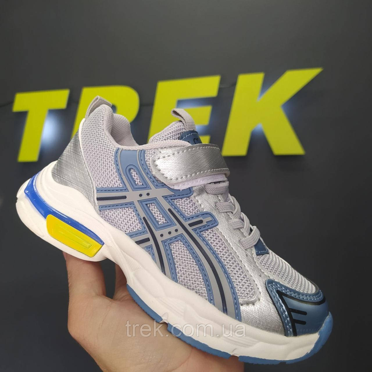 Кросівки дитячі син-сірі /30662/ 35р, фото 1