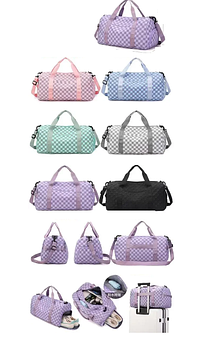 Сумка спортивна дорожня 49*25 см на блискавці з довгим ремінцем у різних кольорах Liza