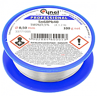 Припой Cynel Professional LC60-0.50/0.1 (Sn60Pb40-SW26)