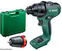 Аккумуляторный бесщеточный шуруповерт Bosch AdvancedDrill18 в чемодане с 2 патронами, без акб