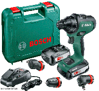 Аккумуляторный бесщеточный шуруповерт Bosch AdvancedDrill 18 в чемодане с 2 акб PBA 18 V 2,5 Ah W-B и з/у AL