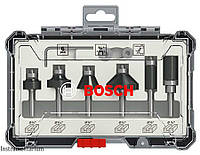 Набор кромочных фрез Bosch 1/4" 6 шт