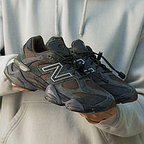Чоловічі Кросівки New Balance 9060 Grey Brown / Нью Беланс 9060 Сірі з Коричневим, фото 4