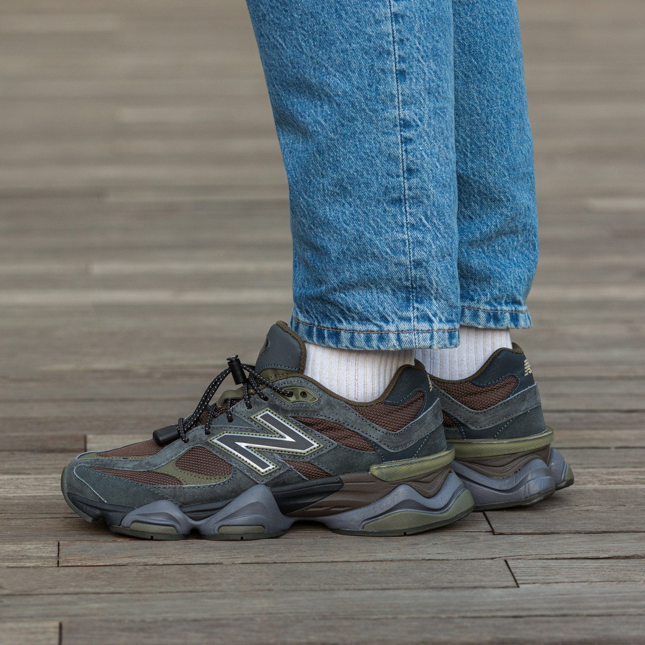 Чоловічі Кросівки New Balance 9060 Grey Brown / Нью Беланс 9060 Сірі з Коричневим