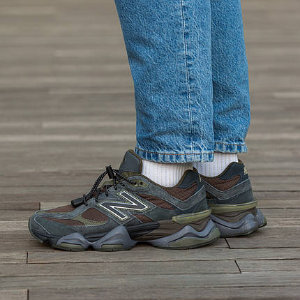 Чоловічі Кросівки New Balance 9060 Grey Brown / Нью Беланс 9060 Сірі з Коричневим, фото 1