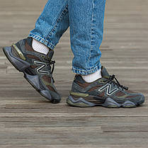 Чоловічі Кросівки New Balance 9060 Grey Brown / Нью Беланс 9060 Сірі з Коричневим, фото 6