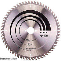 Пильный диск Bosch Optiline Wood 250×3,2×30 мм, 60 KW