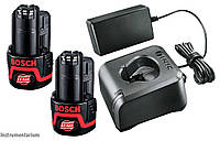 Комплект 2 аккумулятора Bosch GBA 12 V 1,5 Ah O-A и ЗУ GAL 12V-20 Professional