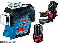 Лазерный нивелир Bosch Professional GLL 3-80 C в L-Boxx 136 с держателем BM 1, мишенью, чехлом, 1 акб GBA 12V