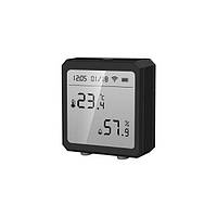 Умный Wifi термометр гигрометр комнатный с датчиком температуры и влажности Черный WiFi Tuya UN, код: 7439267