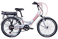 Велосипед с электроприводом 24" ST Formula eSMART FRW AM Vbr рама-15" 36В 12.5А*ч с крепл. к багажн. 500Вт