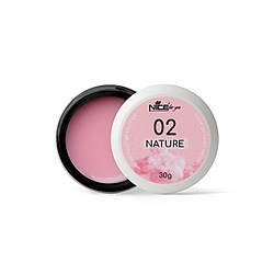 Рідкий гель Liquid gel Nature Cloudy pink № 2 Nice for you Холодний рожевий 30 г