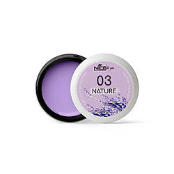 Рідкий гель Liquid gel Nature Lavander № 3 Nice for you Лавандовий 30 г