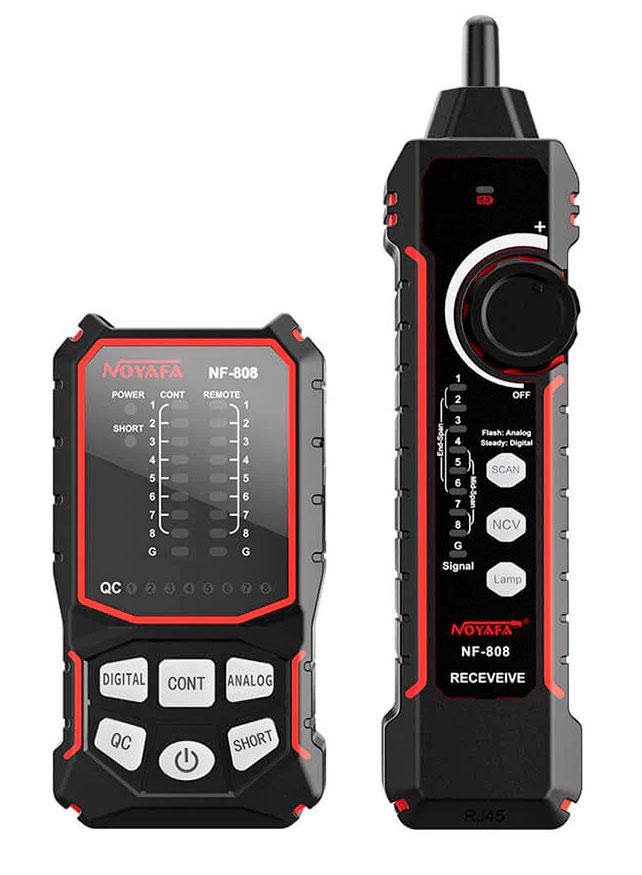 Noyafa NF-808, багатофункціональний тестер, трасошукач, PoE, NCV, CONT, QC-test