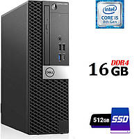 Комп'ютер Б-клас Dell OptiPlex 5060 SFF/ Core i5-8500/ 16 GB RAM/ 512 GB SSD/ UHD 630