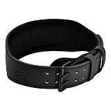 Пояс для важкої атлетики RDX 4 шкіряний Full Black L, фото 3