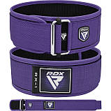 Пояс для важкої атлетики RDX RX1 Weight Lifting Belt Purple S, фото 2