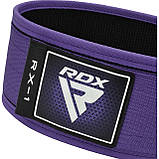 Пояс для важкої атлетики RDX RX1 Weight Lifting Belt Purple S, фото 5