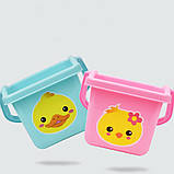 Набір для піску відро і лійка (5 шт) Рожевий від Obetty (108-561), фото 3