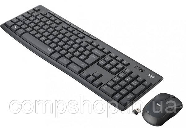 Клавіатура+миша Logitech Wireless MK295 Silent Graphite (920-009800) (код 132681)