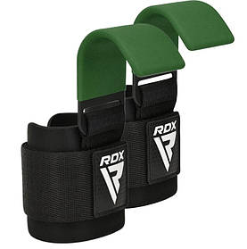 Гаки для тяги на зап'ястя RDX W5 Gym Hook Strap Army Green Plus Оригінал5231