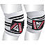 Бинти на коліна RDX K1 GYM Knee Wraps White/Black Plus, фото 3