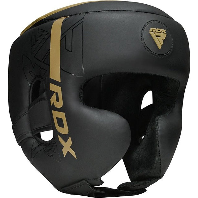Боксерський шолом RDX F6 KARA Matte Golden M, фото 1