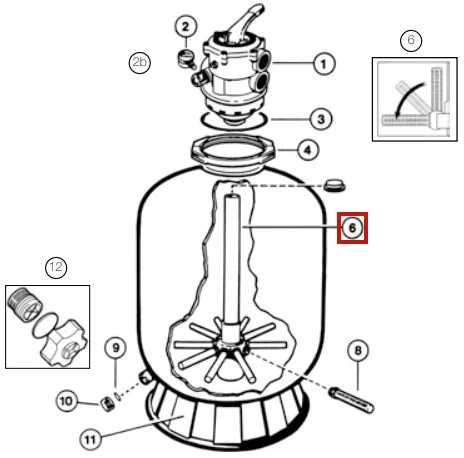 Дюзова коробка з трубою Hayward S310 (SX0310DA)