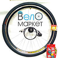 Колесо з антипрокольною гумою 28" на планетарній втулці Shimano Nexus Inter-3 SG-3C41