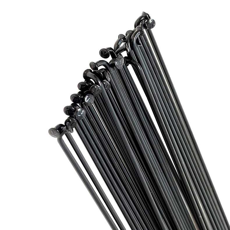 Спиця чорна 277 мм із ніпелем, фото 1