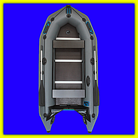 Легкая рыбацкая килевая лодка пвх с передвижным сиденьем для карповой ловли, моторно-килевые 3-ме |это нужно Серый