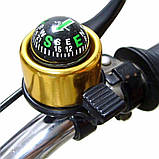 Дзвінок велосипедний "Компас" FLG-03 Чорний, фото 2