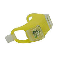 Комплект велосвітла HJ-009 силіконовий корпус Жовте світло