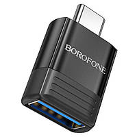 Перехідник Borofone BV18 Type-C male to USB female USB3.0 Колір Чорний