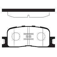 Тормозные колодки дисковые задние, комплект, арт.: SP2038, Пр-во: Sangsin