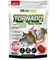 Прикорм REAL FISH гейзер Tornado Карп КЛУБНИКА ЗЕМЛЯНИКА 0,9 кг