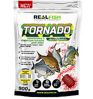 Прикорм REAL FISH гейзер Tornado Карп ТИГРОВИЙ ОРЕХ-КУКУРУЗА 0,9 кг