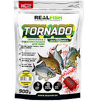 Прикормка REAL FISH гейзер Tornado Карп ТИГРОВЫЙ ОРЕХ-КУКУРУЗА 0,9 кг