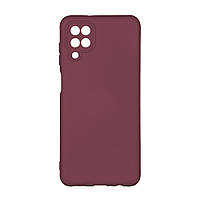 Чехол Silicone Cover Full Camera (A) для Samsung Galaxy A12 Цвет 42.Maroon m